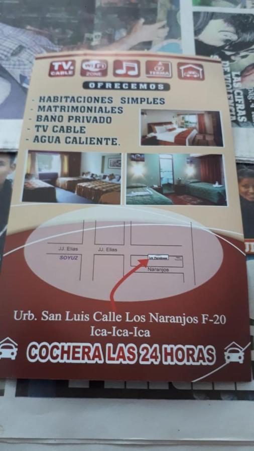 Hospedaje Los Paredones Ика Екстериор снимка